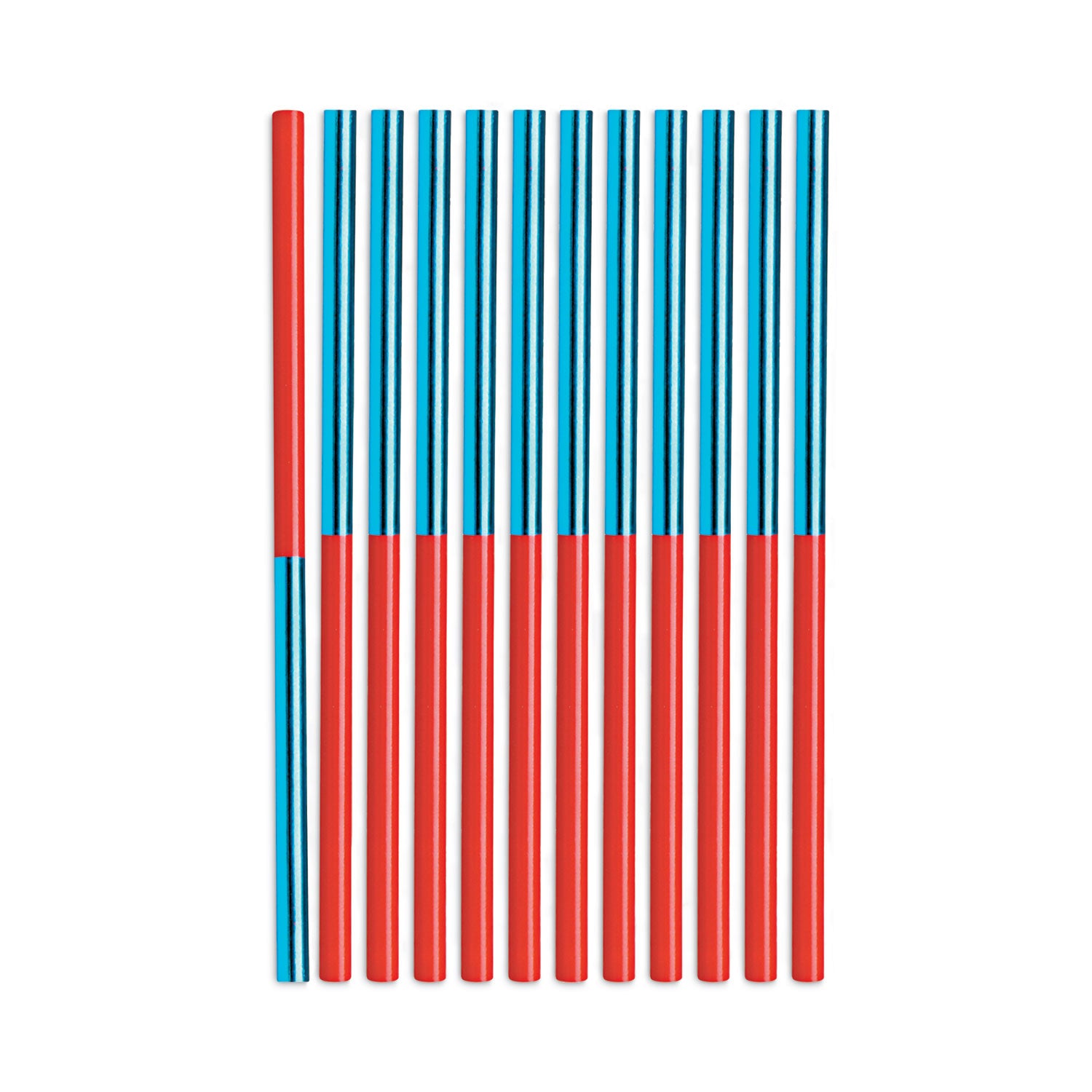 Verithin Dual-Ended Two-Color Pencils, 2 Mm, Blue/red Lead, Blue/red Barrel, Dozen