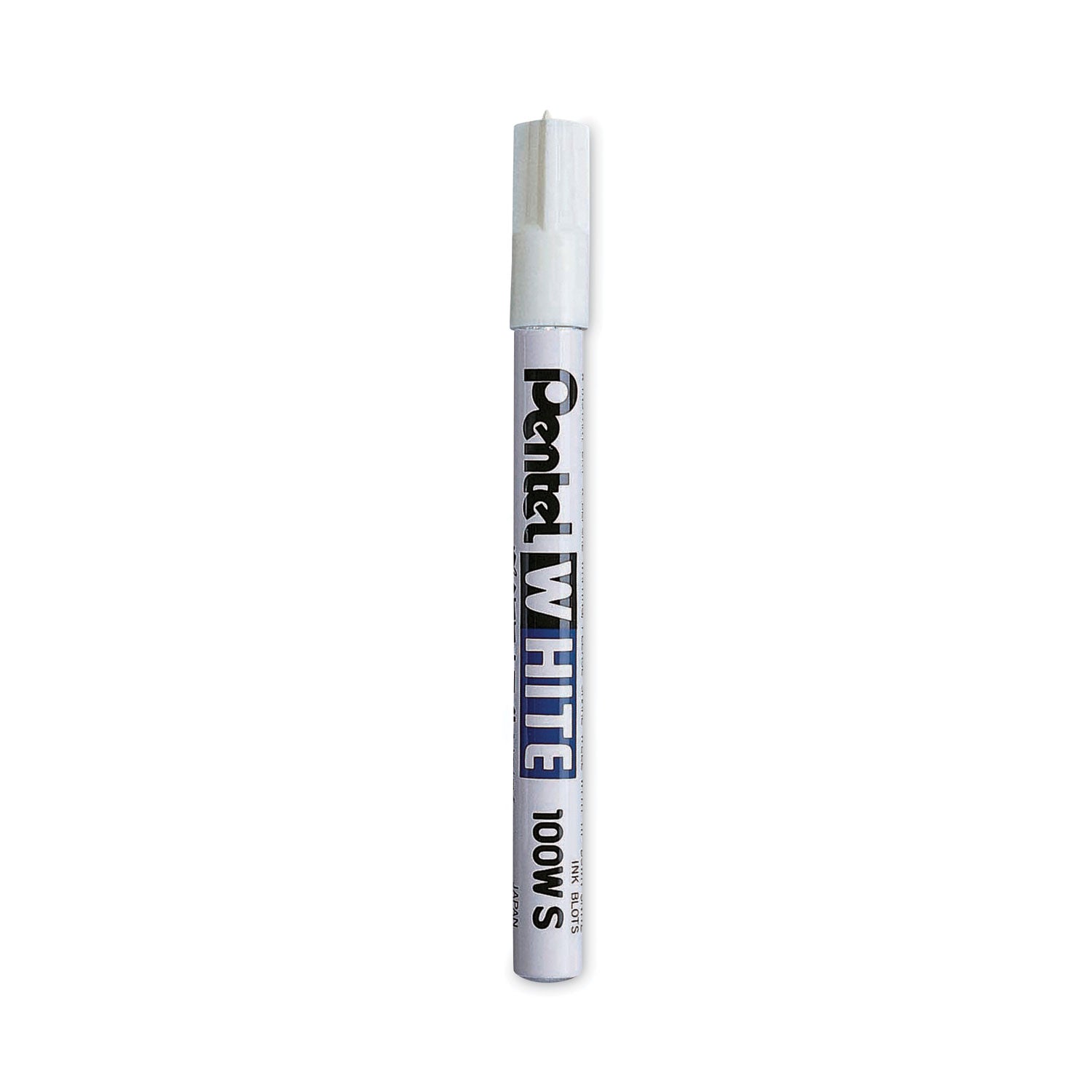 Pentel Felt Tip White Markers - Bullet Marker Point - White Ink - 1 Each