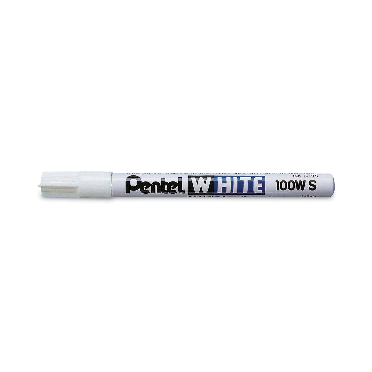 Pentel Felt Tip White Markers - Bullet Marker Point - White Ink - 1 Each
