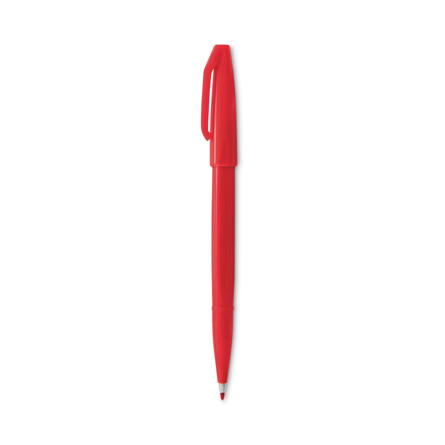 Pentel Fiber-tipped Sign Pens - Bold Pen Point - Red Ink - Water Based - Fiber Tip - 1 Dozen