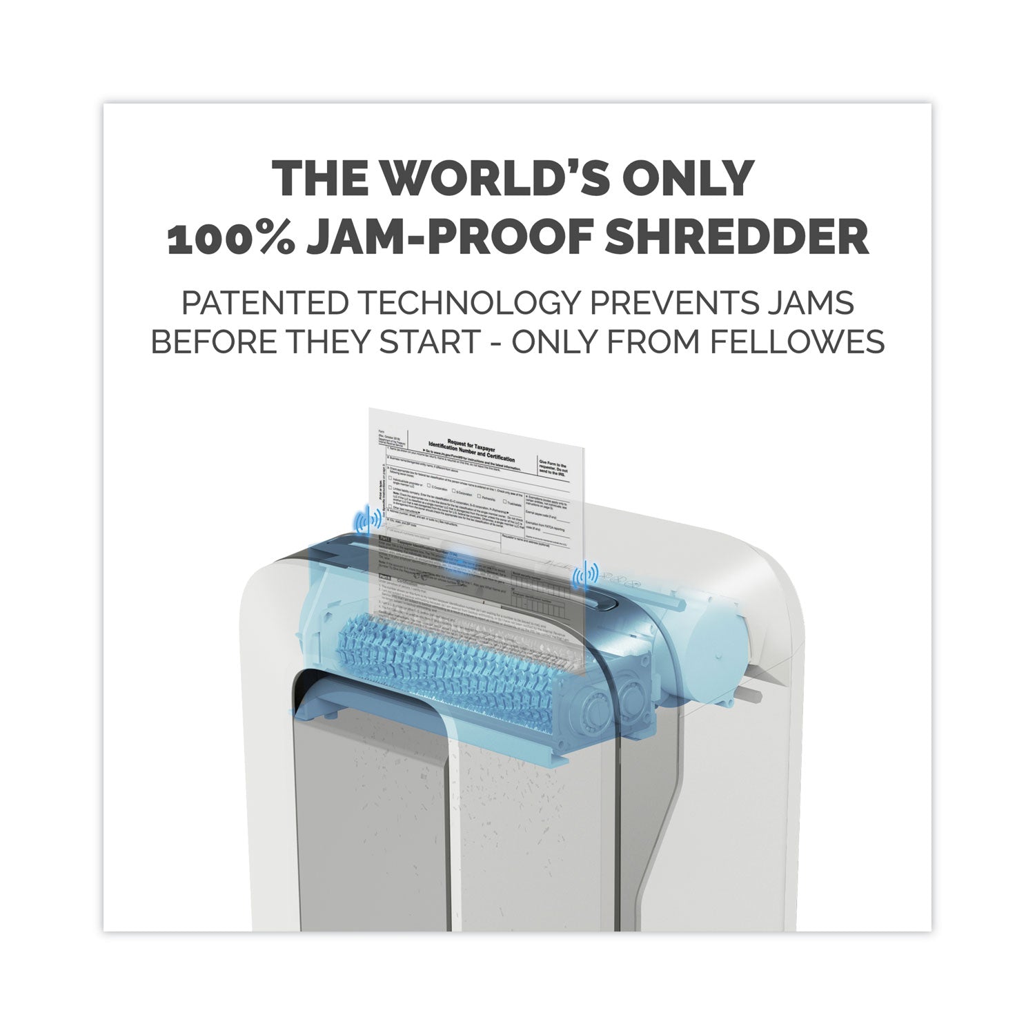 Continuous Shredder - Micro Cut - 12 Per Pass - for shredding Paper, Paper Clip, Credit Card, Staples, Junk Mail - 0.156" x 0.500" Shred Size - P-4 - 10 Minute Run Time - 15 Minute Cool Down Time - 6 gal Wastebin Capacity - White