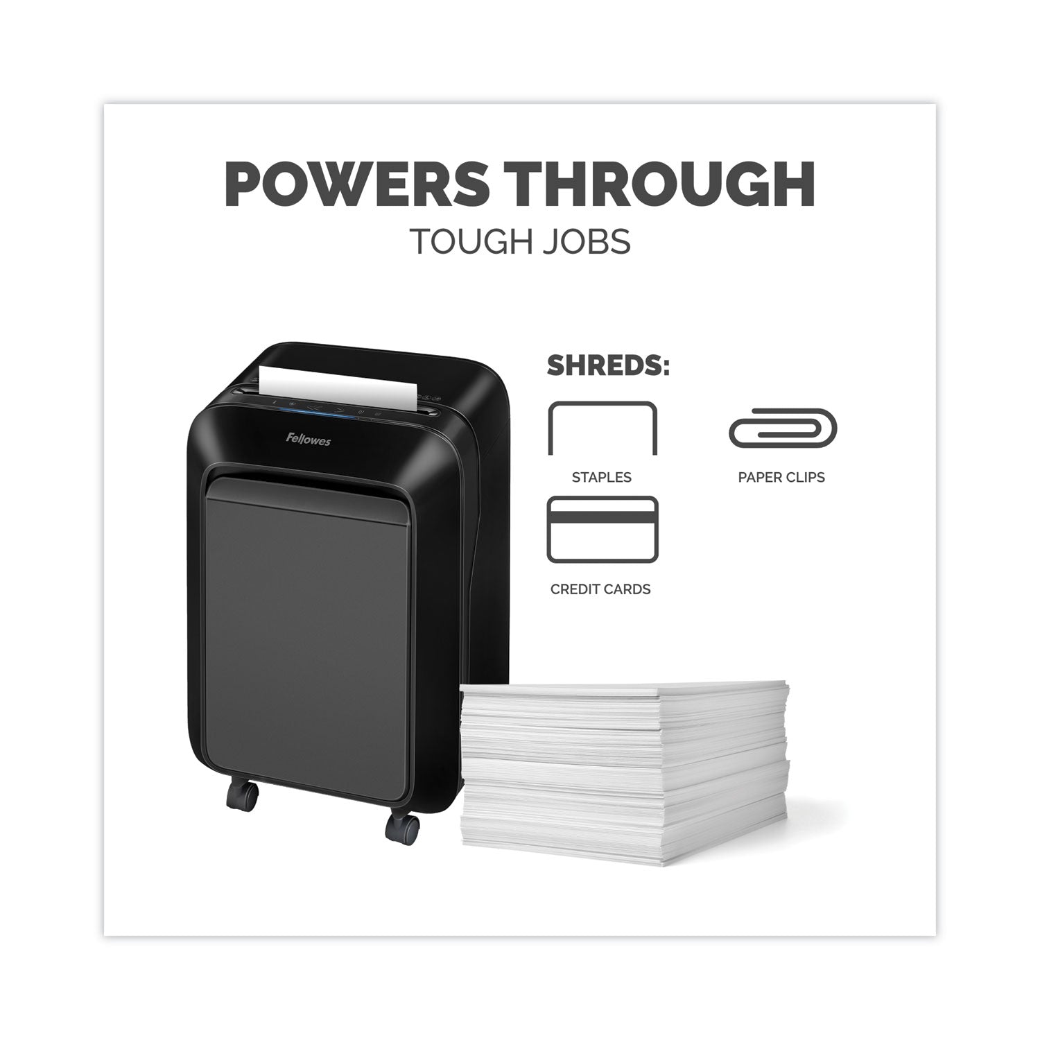 Micro Cut - 16 Per Pass - for shredding Paper, Credit Card, Paper Clip, Staples, Junk Mail - 0.156" x 0.500" Shred Size - P-4 - 7 ft/min - 9" Throat - 20 Minute Run Time - 6 gal Wastebin Capacity - Black