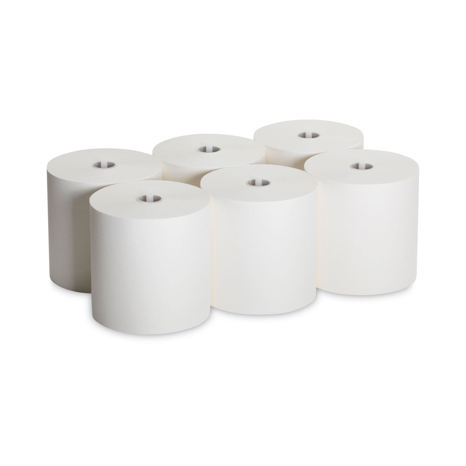 SofPull Mechanical Recycled Paper Towel Rolls - 1 Ply - 7.87" Width x 1000 ft Length - 7.80" Roll Diameter - White - 6 / Carton