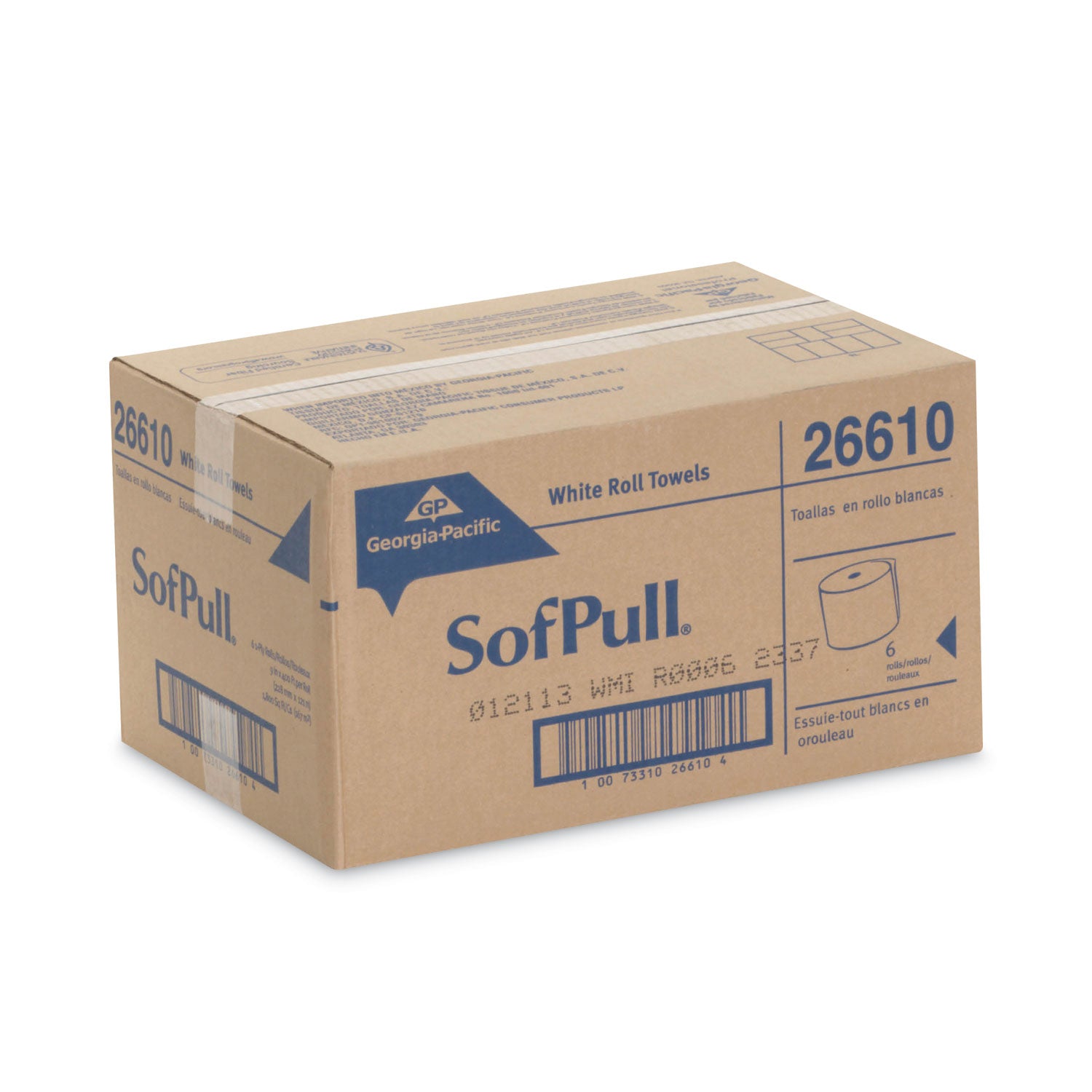 1 Ply - 9" Width x 400 ft Length - White - 6 / Carton