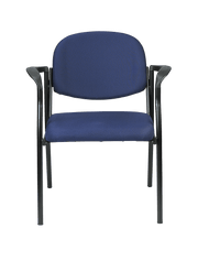 Dakota Chair With Arms - Navy Fabric
