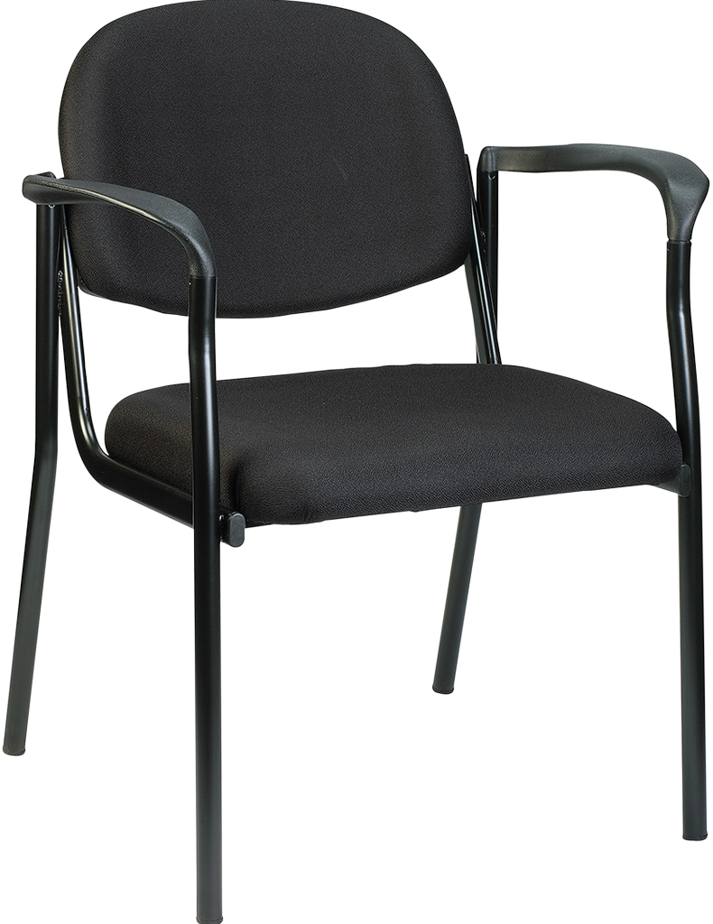 Dakota Chair With Arms - Black Fabric