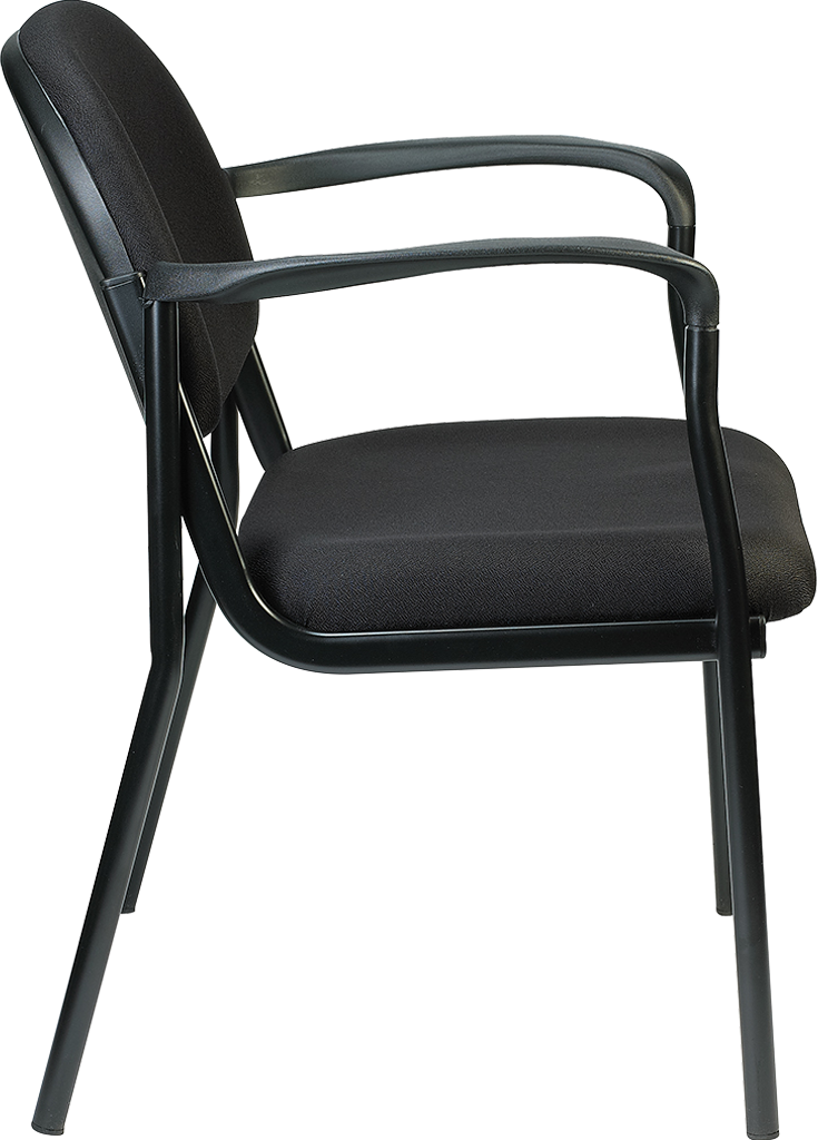 Dakota Chair With Arms - Black Fabric