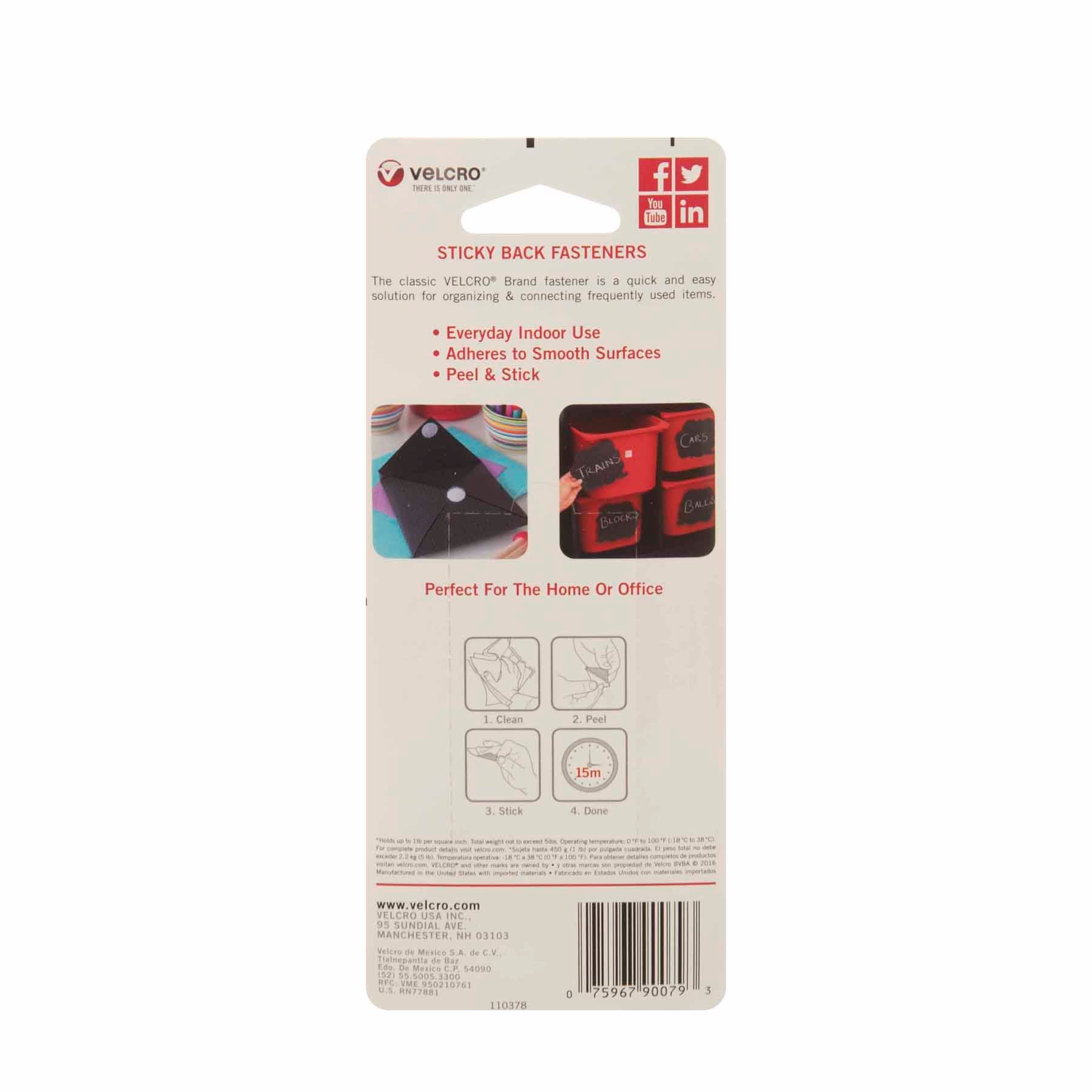 Sticky Back Tape, White, 18" x 3/4"