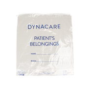 Patient Belonging Bag - Drawstring, 16" x 18" x 4", Clear250 Quantity  per Case