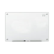 Quartet Infinity Glass Dry-Erase Whiteboard, 48" x 36", White Tempered Glass Surface, White Frame, Magnetic, Frameless, Includes 1 Board, Mounting Hardware, Marker Tray, Dry Erase Marker, 1 Each