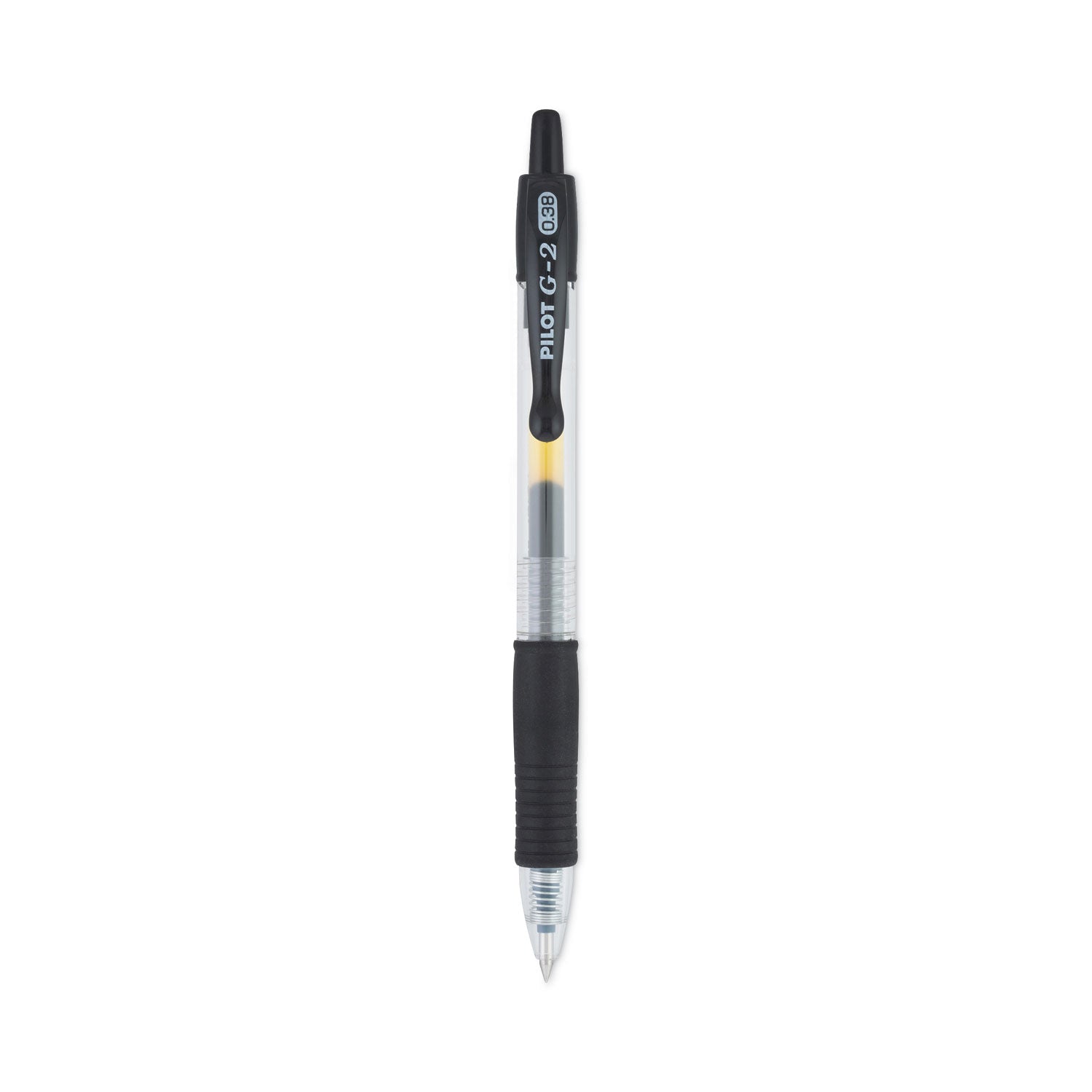 G2 Premium Gel Ink Retractable Pens - 0.38 mm Ultra Fine Pen Point - Refillable - Retractable - Black Ink - Gel-based - Clear Barrel - 1 Dozen