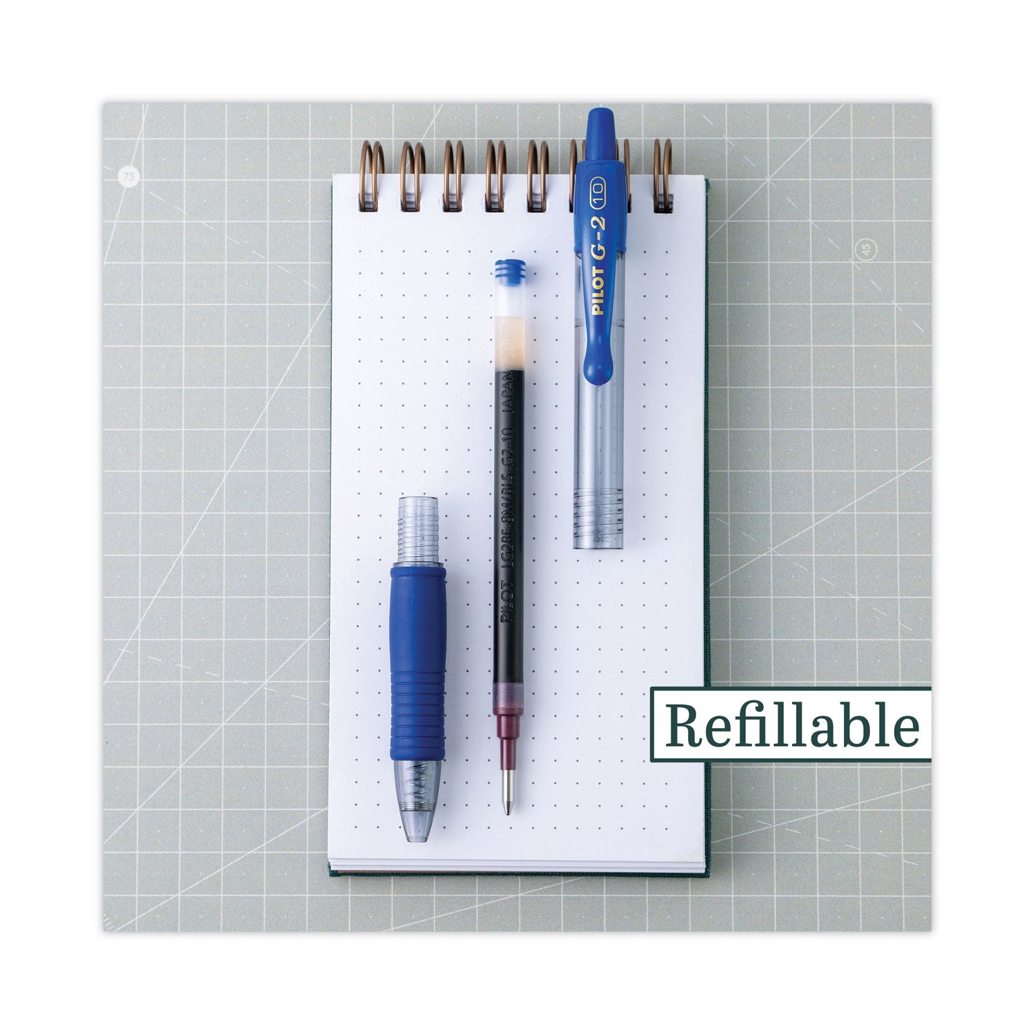 G2 Premium Gel Ink Retractable Pens - 1 mm Bold Pen Point - Refillable - Retractable - Blue Ink - Gel-based - Blue Barrel - 1 Dozen