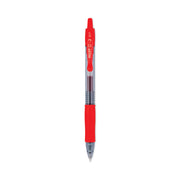 G2 Premium Gel Ink Retractable Pens - 0.7 mm Fine Pen Point - Refillable - Retractable - Red Ink - Gel-based - Clear Barrel - 1 Dozen