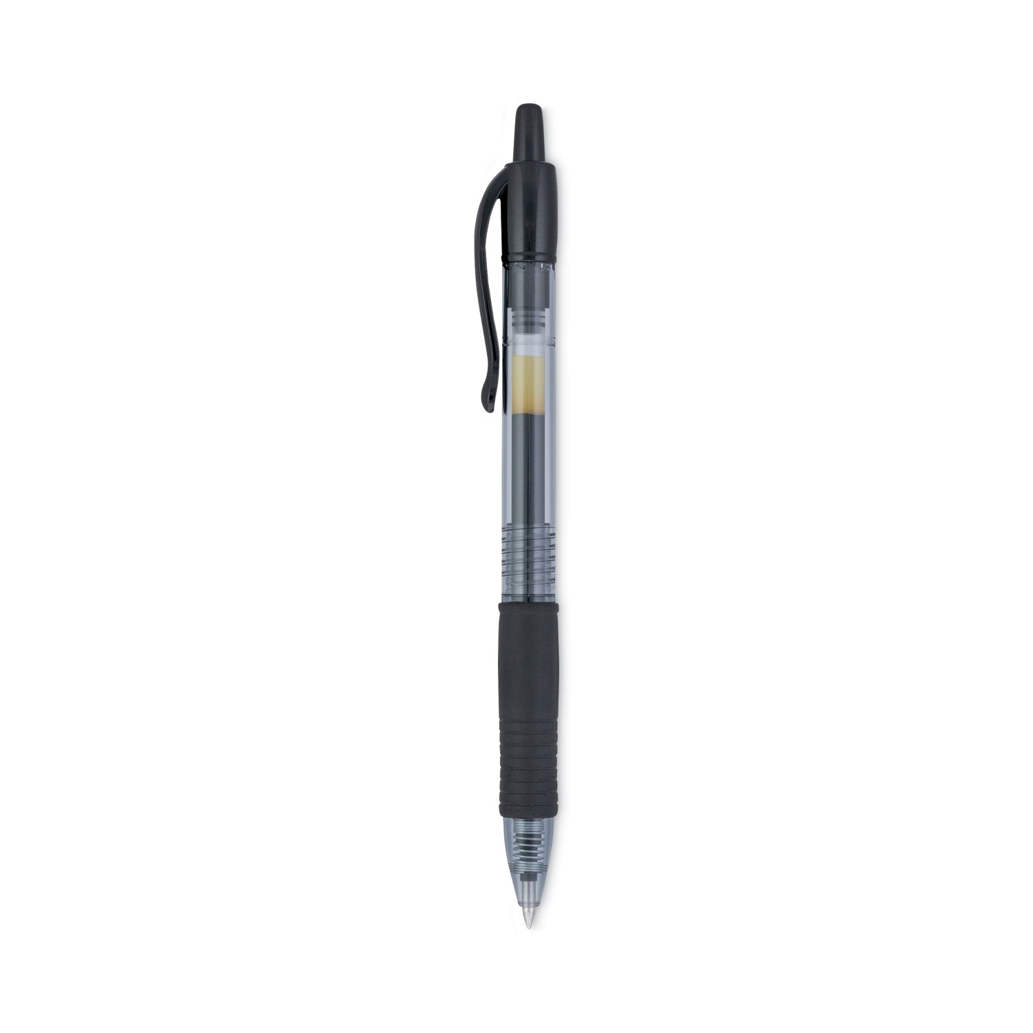 G2 Premium Gel Ink Retractable Pen - 0.7 mm Fine Pen Point - Refillable - Retractable - Black Ink - Gel-based - Clear Barrel - 1 Dozen