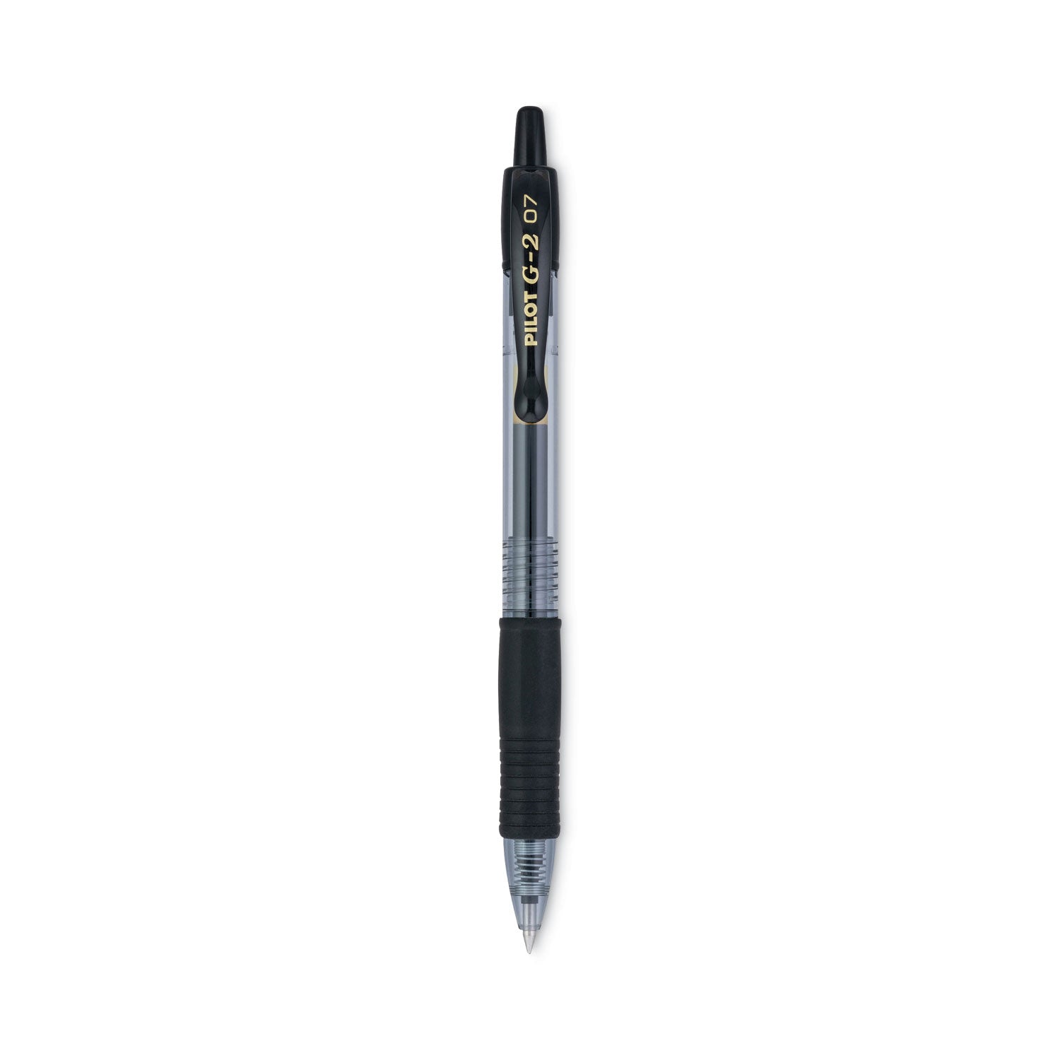 G2 Premium Gel Ink Retractable Pen - 0.7 mm Fine Pen Point - Refillable - Retractable - Black Ink - Gel-based - Clear Barrel - 1 Dozen