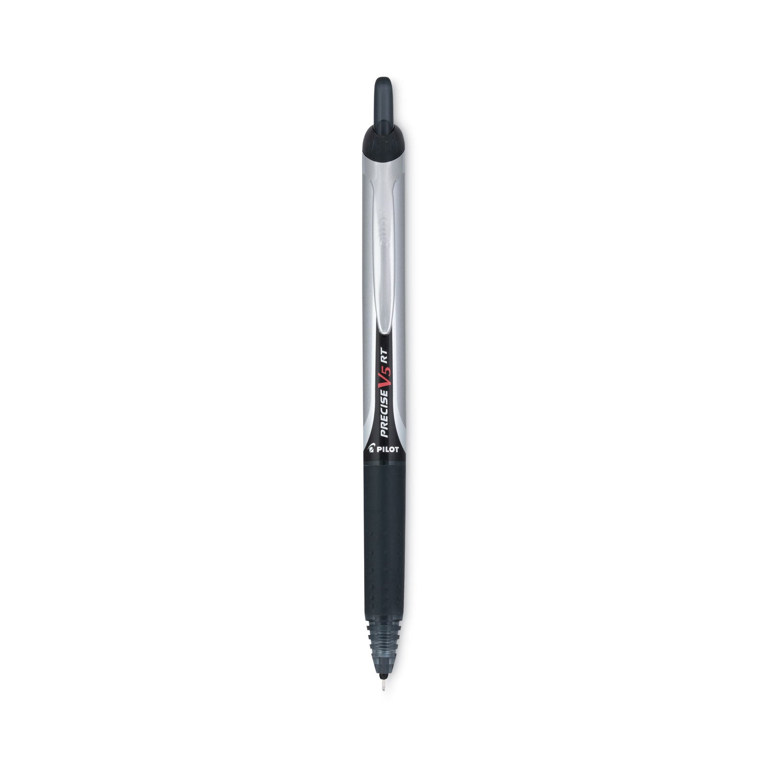 Pilot Extra-Fine Premium Retractable Rolling Ball Pens - 0.5 mm Extra Fine Needle Pen Point - Refillable - Retractable - Black Ink - Water Based - Black Barrel - Writing - 1 Dozen