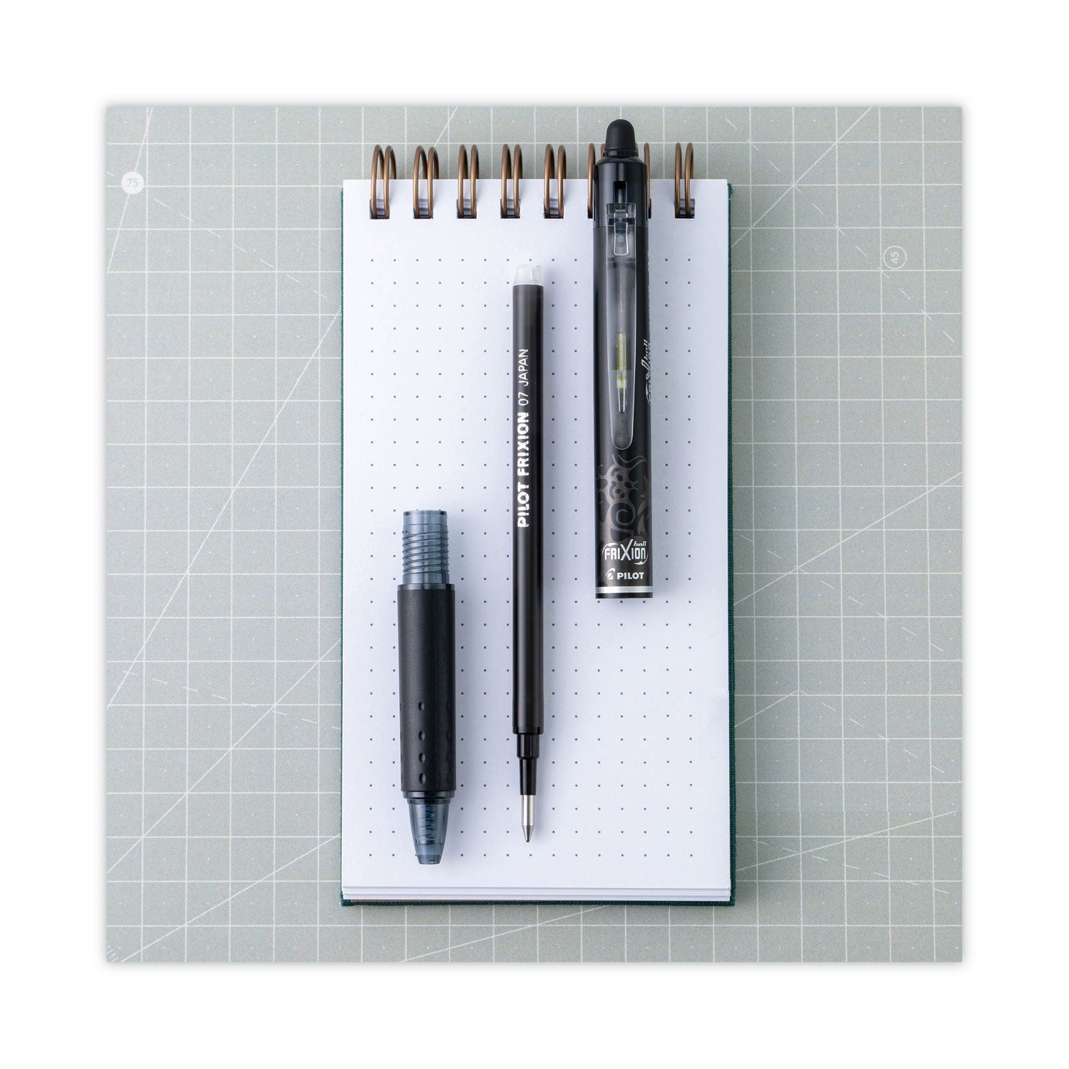 Pilot Erasable Gel Ink Pen Refills - 0.70 mm , Fine Point - Black Ink - Erasable - 3 / Pack