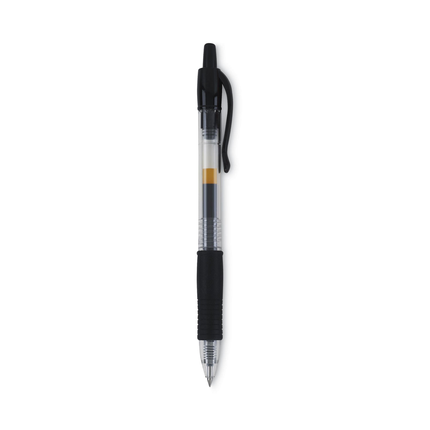 G2 Premium Gel Ink Retractable Pens - 0.38 mm Ultra Fine Pen Point - Refillable - Retractable - Black Ink - Gel-based - Clear Barrel - 1 Dozen
