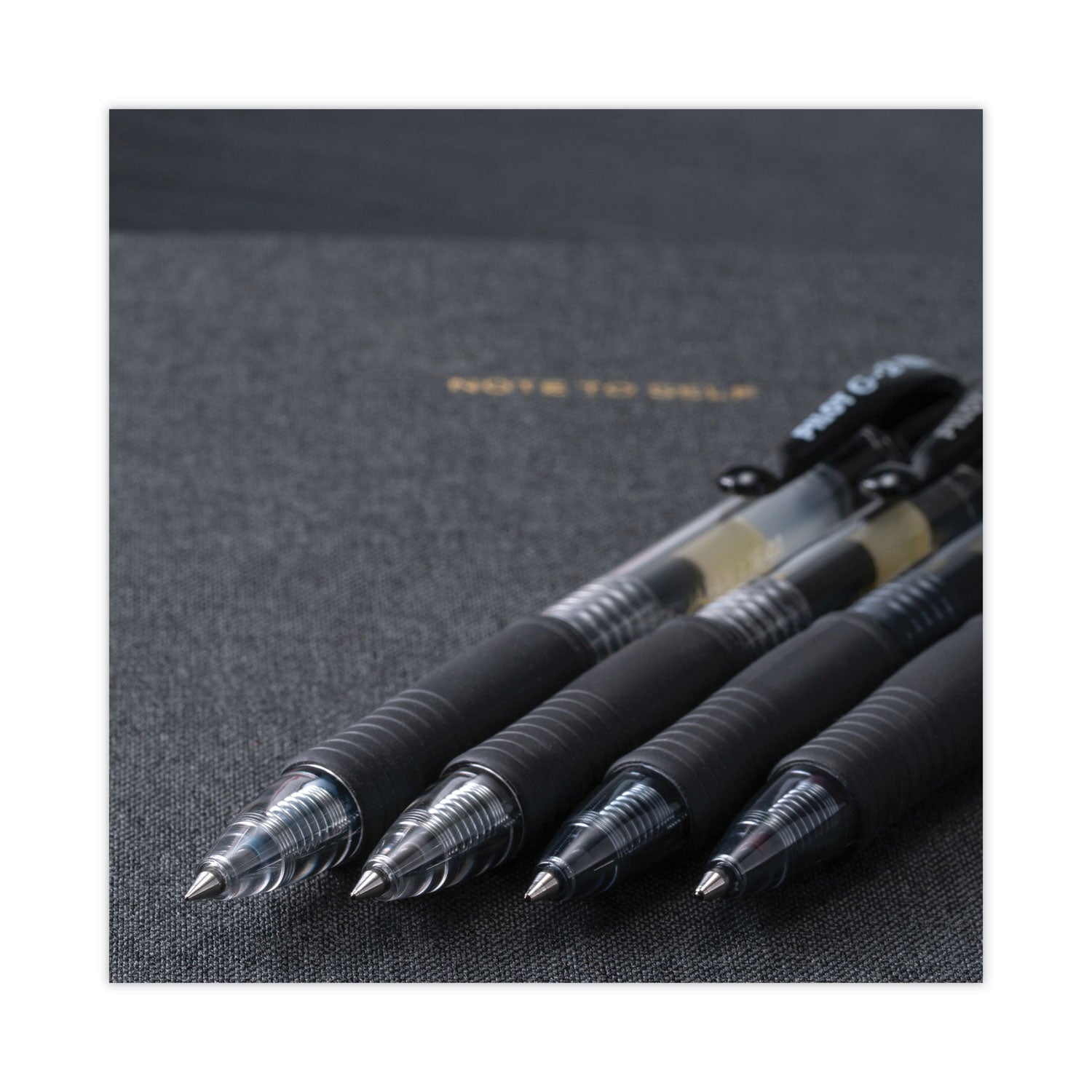 G2 Premium Gel Ink Retractable Pens - 0.38 mm Ultra Fine Pen Point - Refillable - Retractable - Black Ink - Gel-based - Clear Barrel - 1 Dozen