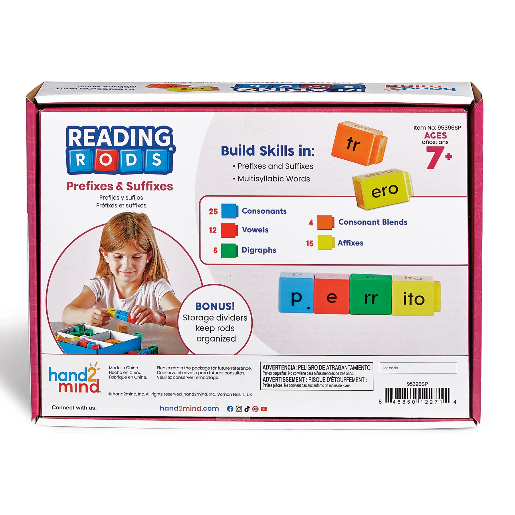 Reading Rods® in Spanish, Prefixes & Suffixes