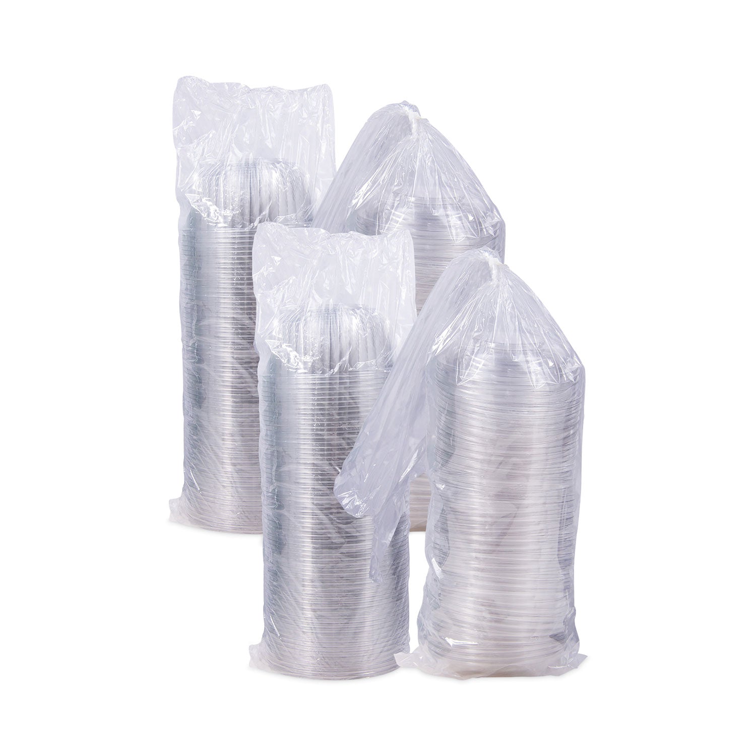 PresentaBowls Bowl/Lid Combo-Paks, 48 oz, Clear, Plastic, 126/Carton