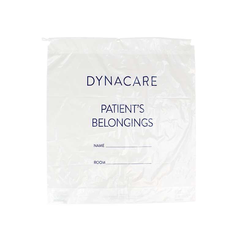 Patient Belonging Bag - Drawstring, 20" x 20" x 4", White250 Quantity  per Case