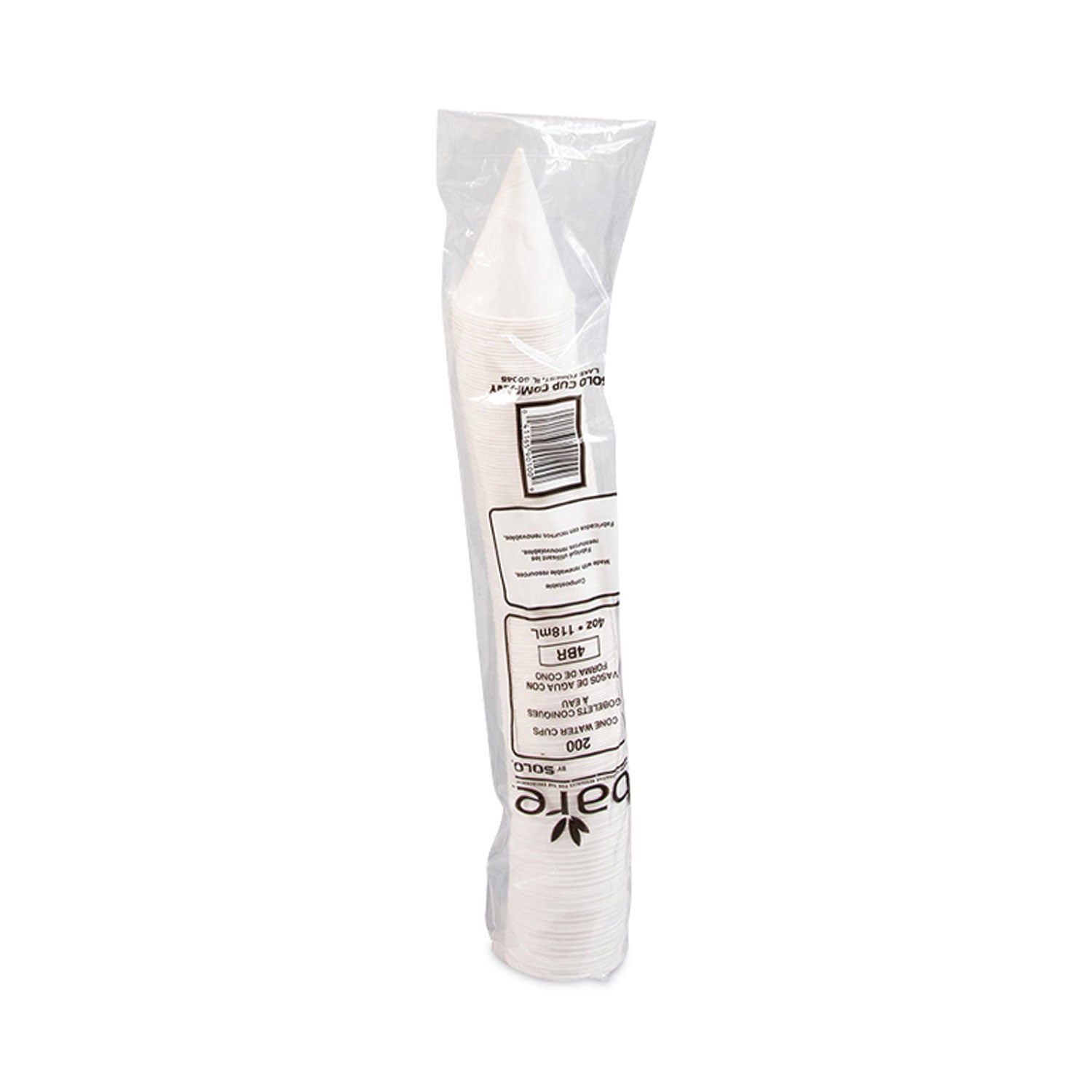 Cone Water Cups, 4 oz, Paper, White, 200/Pack