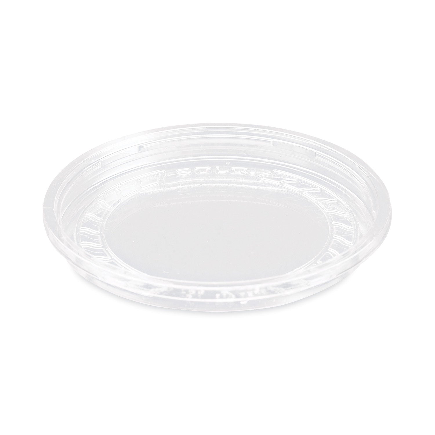 Bare Eco-Forward RPET Deli Container Lids, Recessed Lid, Fits 8 oz Containers, Clear, Plastic, 50/Pack, 10 Packs/Carton