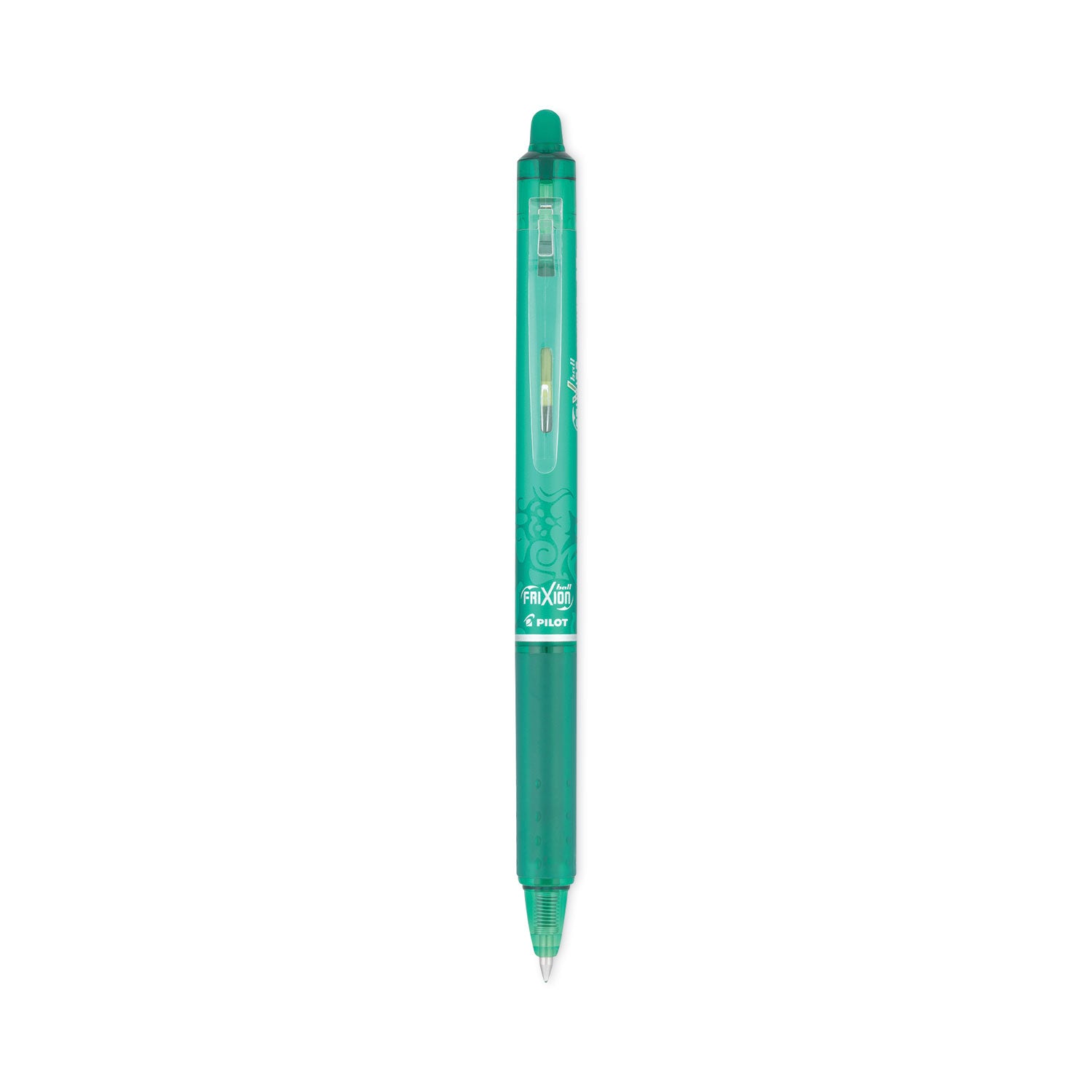 Retractable - Erasable - Green Ink - Gel-based - Green Barrel - Document - 12 / Dozen