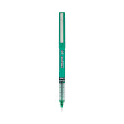 Pilot Precise V5 Extra-Fine Premium Capped Rolling Ball Pens - 0.5 mm Extra Fine Pen Point - Green Ink - Green Plastic Barrel - Writing - 1 Dozen