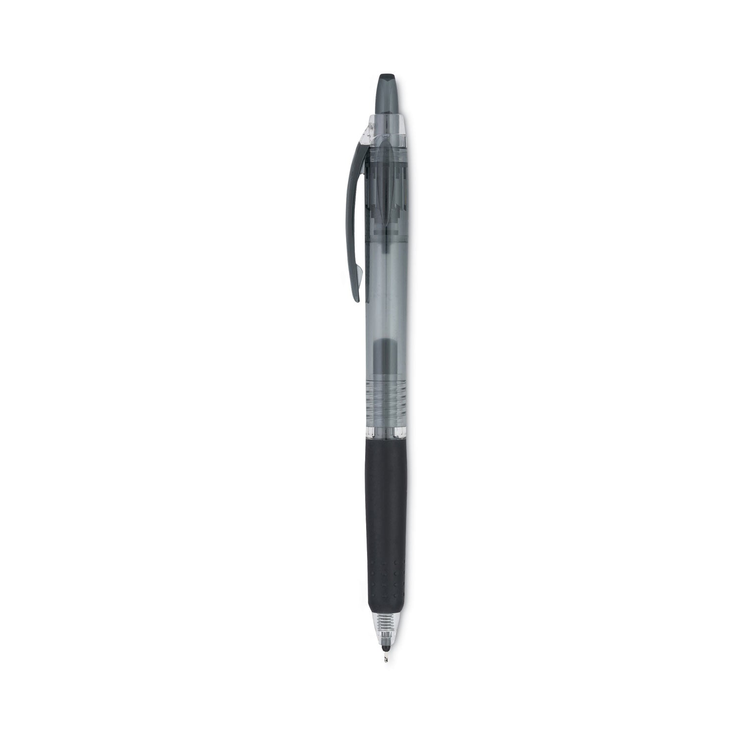 Pilot Precise Gel Fine Retractable BeGreen Pens - 0.7 mm Fine Needle Pen Point - Refillable - Retractable - Black Ink - Gel-based - Translucent Barrel - 1 Dozen