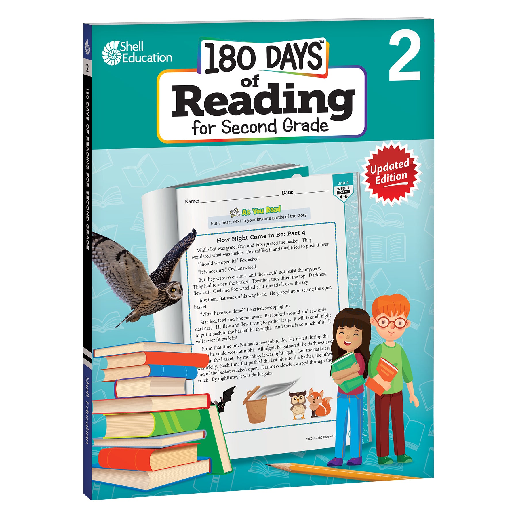 180 Days Reading, Spelling, Language, & Math Grade 2: 4-Book Set