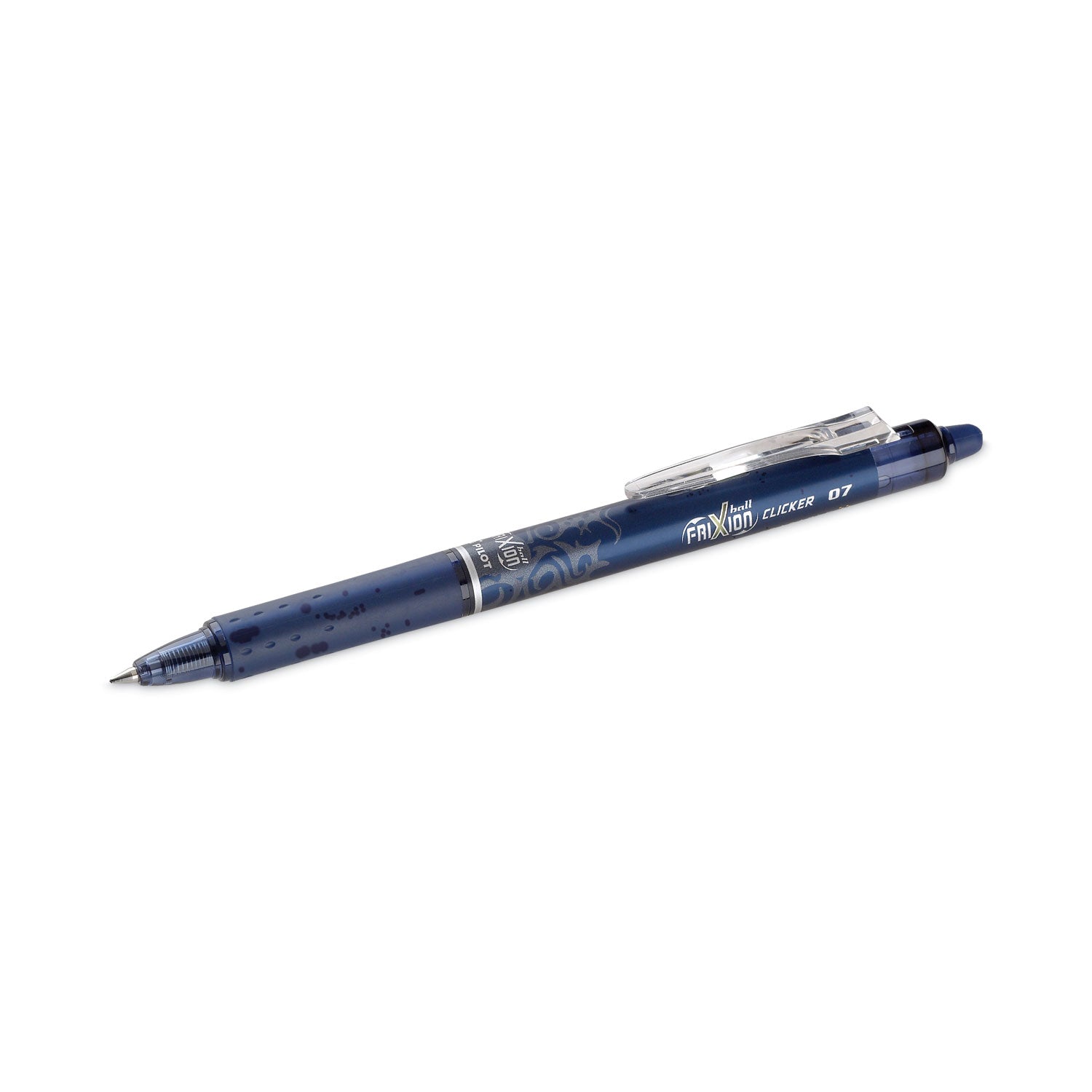 FriXion Gel Pens - 0.7 mm Fine Pen Point - Refillable - Retractable - Erasable - Navy Blue Ink - Gel-based - Navy Blue Barrel - Document, Writing - 1 Dozen