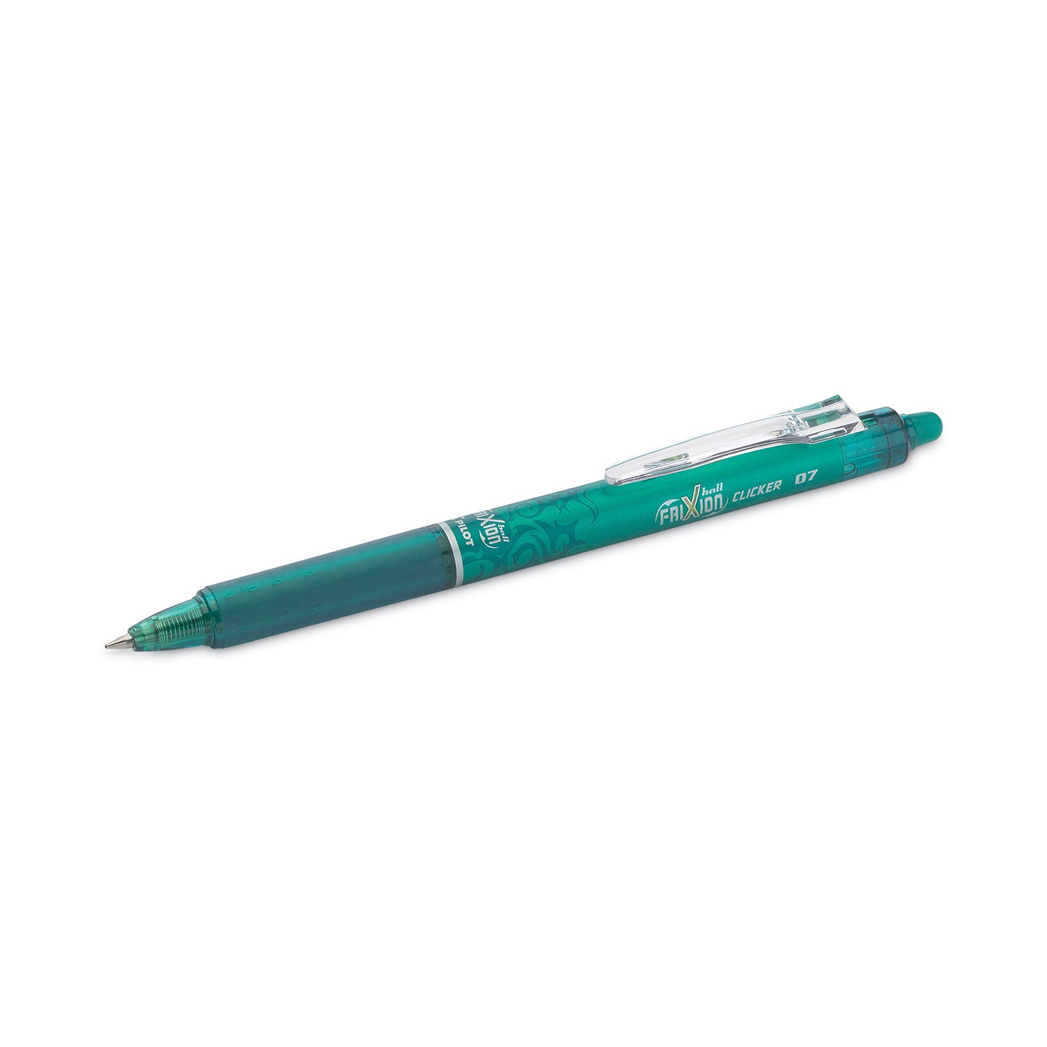 Retractable - Erasable - Green Ink - Gel-based - Green Barrel - Document - 12 / Dozen
