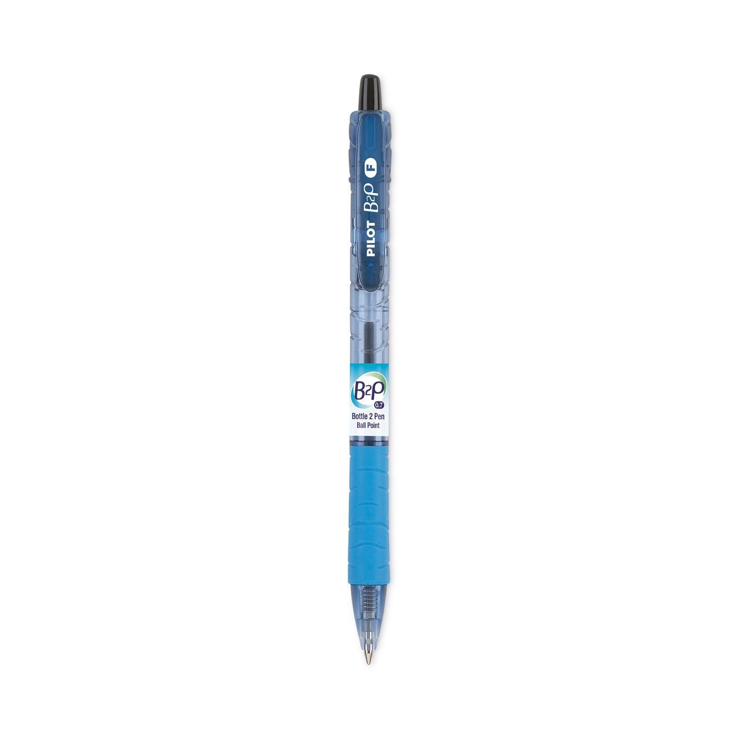 Pilot Recycled Retractable Ballpoint Pens - 0.7 mm Fine Pen Point - Refillable - Retractable - Black Ink - Gel-based - Plastic Barrel - 1 Dozen