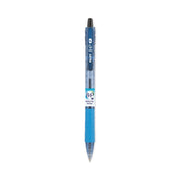 Pilot Recycled Retractable Ballpoint Pens - 0.7 mm Fine Pen Point - Refillable - Retractable - Black Ink - Gel-based - Plastic Barrel - 1 Dozen