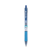 Pilot Recycled Retractable Ballpoint Pens - 0.7 mm Fine Pen Point - Refillable - Retractable - Blue Ink - Gel-based - Plastic Barrel - 1 Dozen