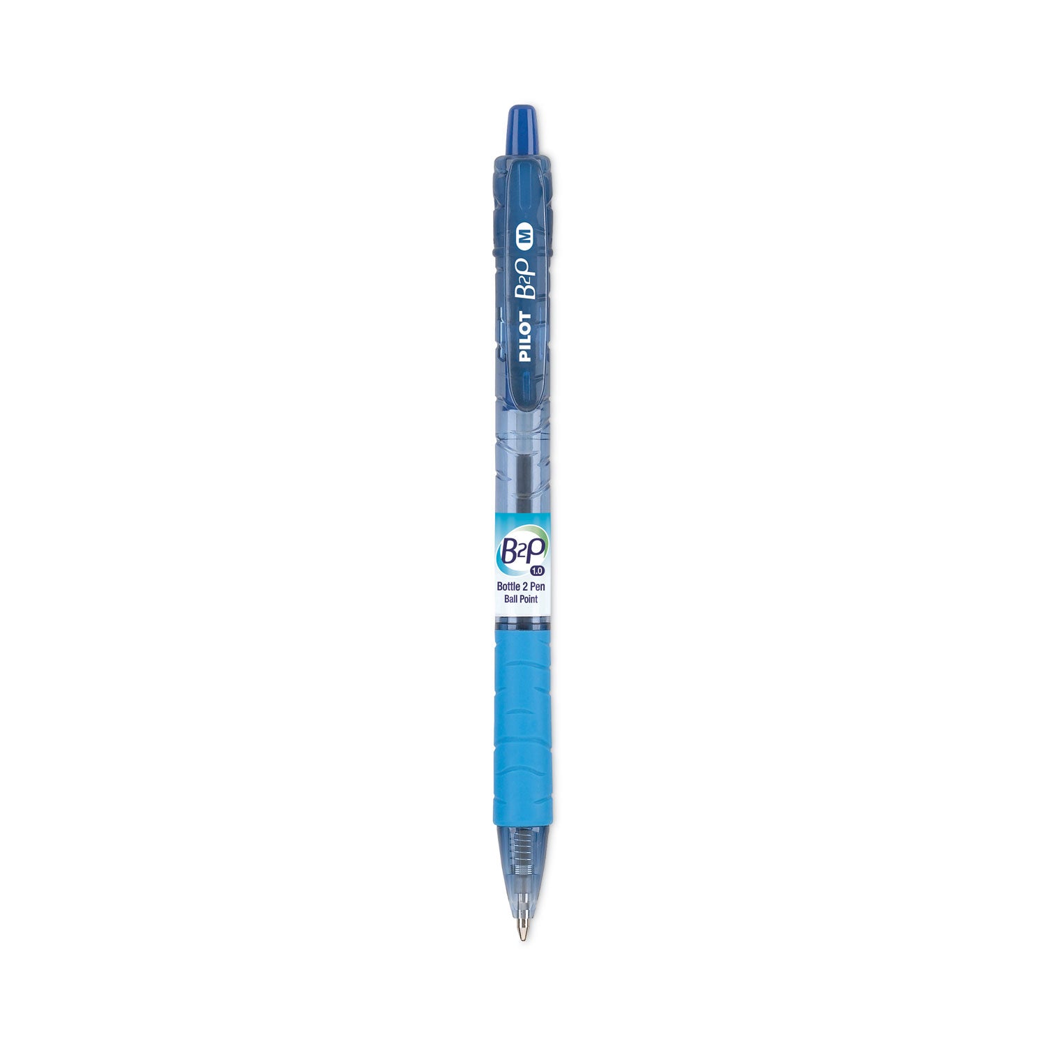 Pilot Med-Point Ballpoint Pens - 1 mm Medium Pen Point - Refillable - Retractable - Blue Ink - Gel-based - Plastic Barrel - 1 Dozen