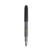 Pilot Varsity Disposable Fountain Pens - Medium Pen Point - Black Ink - Silver, Black Barrel - 1 Each