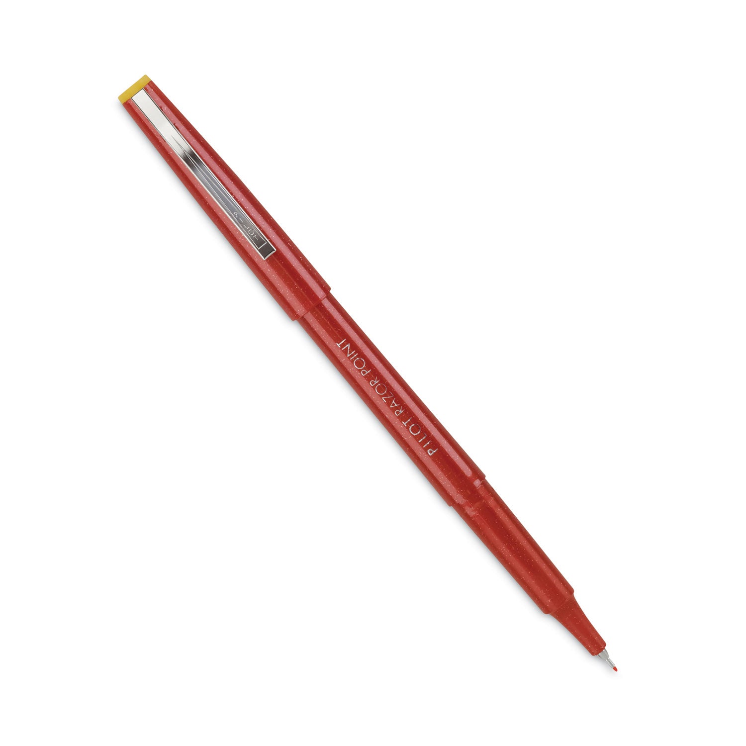 Pilot Marker Pens - 0.3 mm Extra Fine Pen Point - Red Ink - Red Plastic Barrel - Metal Tip - Writing - 1 Dozen