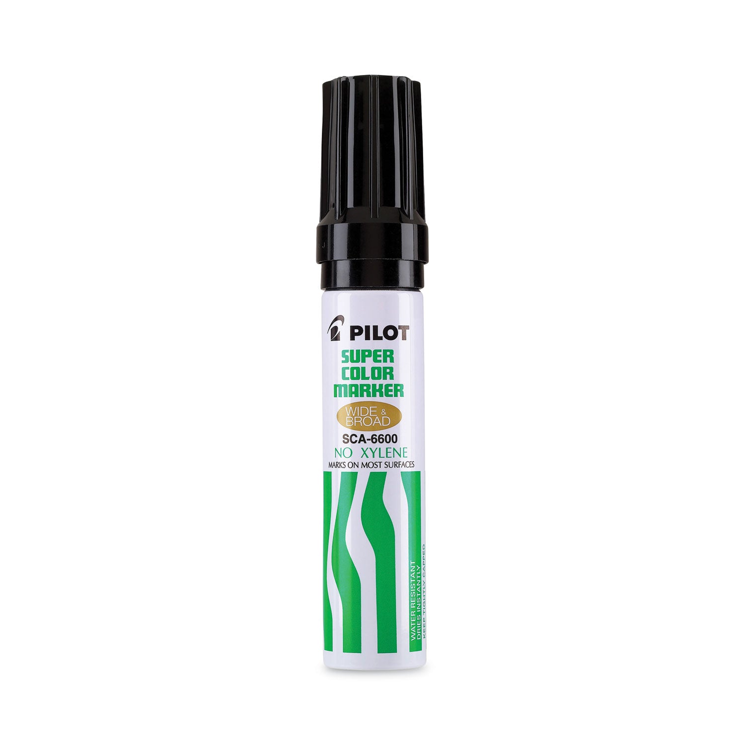 Pilot Super Color Jumbo Refillable Marker - Extra Broad Chisel Marker Point - Refillable - Black Ink - 1 Each