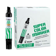 Pilot Super Color Jumbo Refillable Marker - Extra Broad Chisel Marker Point - Refillable - Black Ink - 1 Each