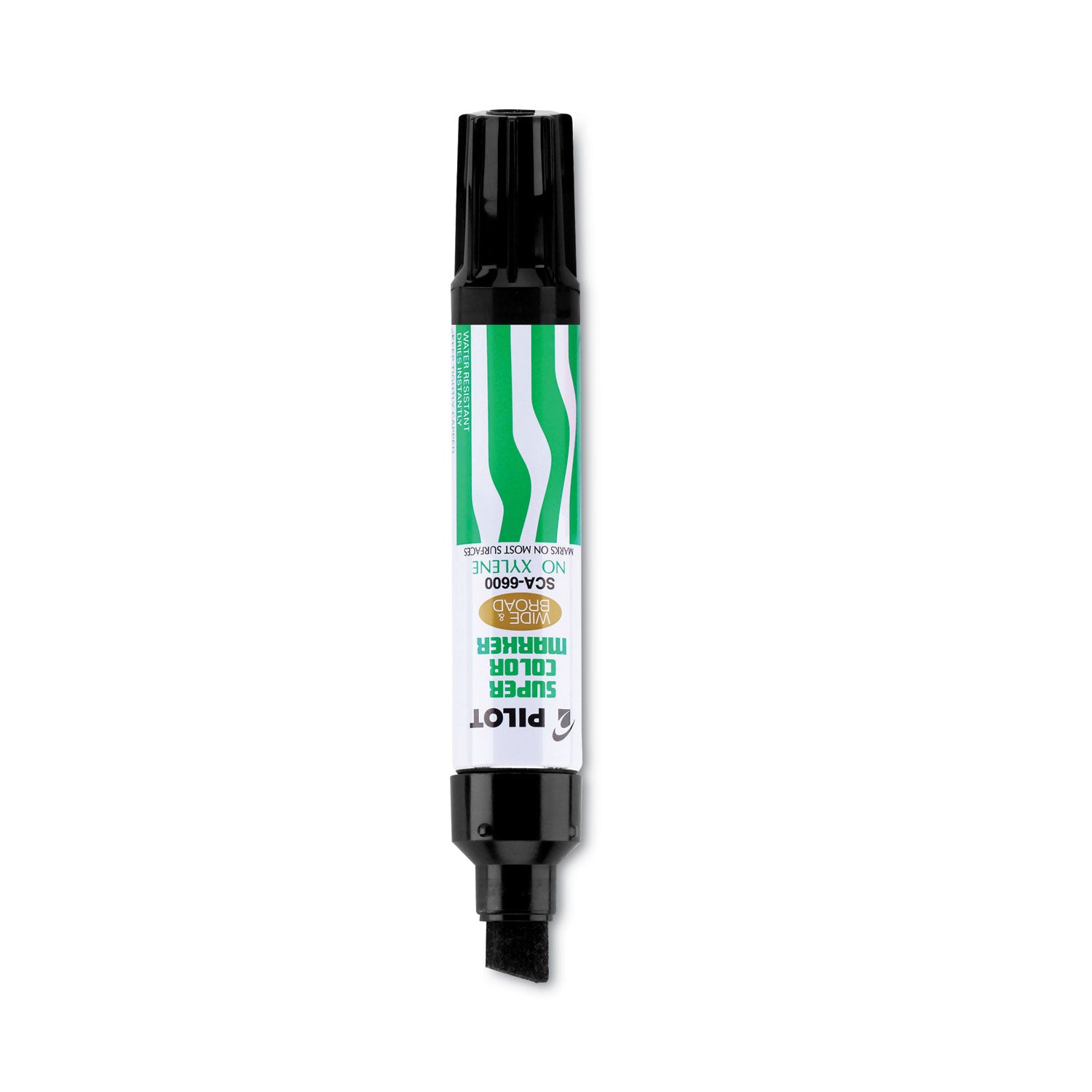 Pilot Super Color Jumbo Refillable Marker - Extra Broad Chisel Marker Point - Refillable - Black Ink - 1 Each