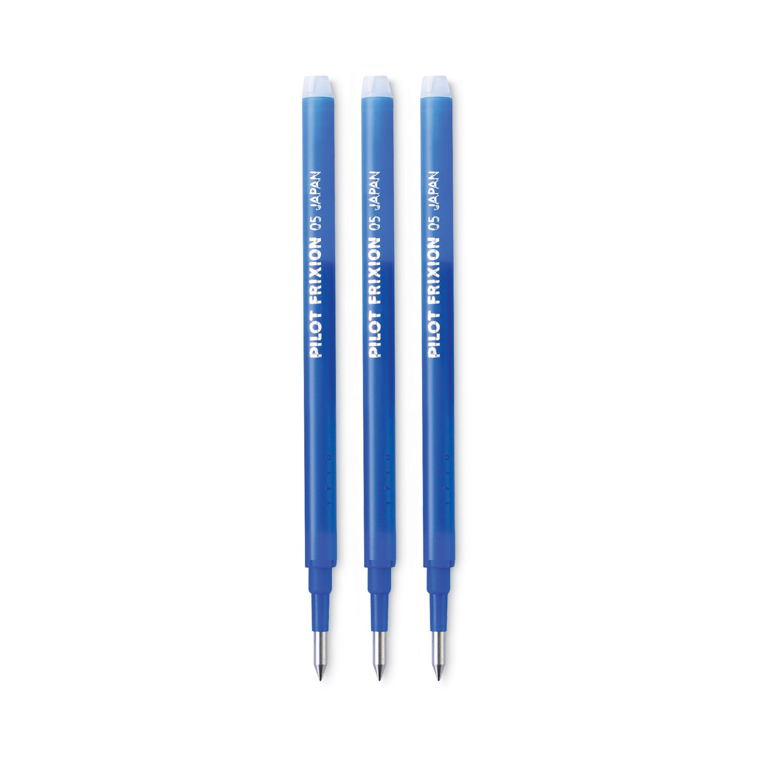 Pilot FriXion Erasable Gel Ink Pen Refills, 0.7mm Fine Point, Blue Ink, 3 Pack