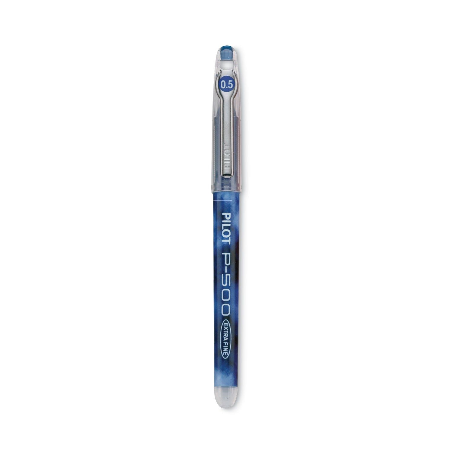 Pilot Precise P-500 Precision Point Extra-Fine Capped Gel Rolling Ball Pens - 0.5 mm Extra Fine Needle Pen Point - Blue Ink - Gel-based - Blue Barrel - 1 Dozen