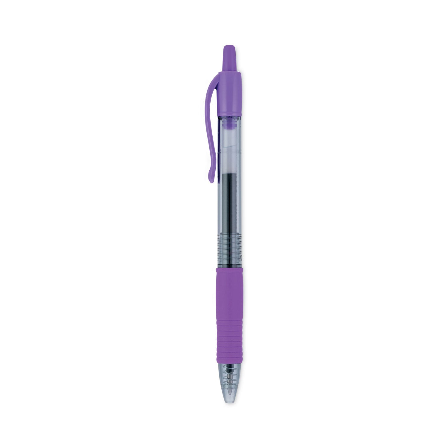 G2 Premium Gel Ink Retractable Pens - 0.7 mm Fine Pen Point - Refillable - Retractable - Purple Ink - Gel-based - Translucent Barrel - 1 Dozen