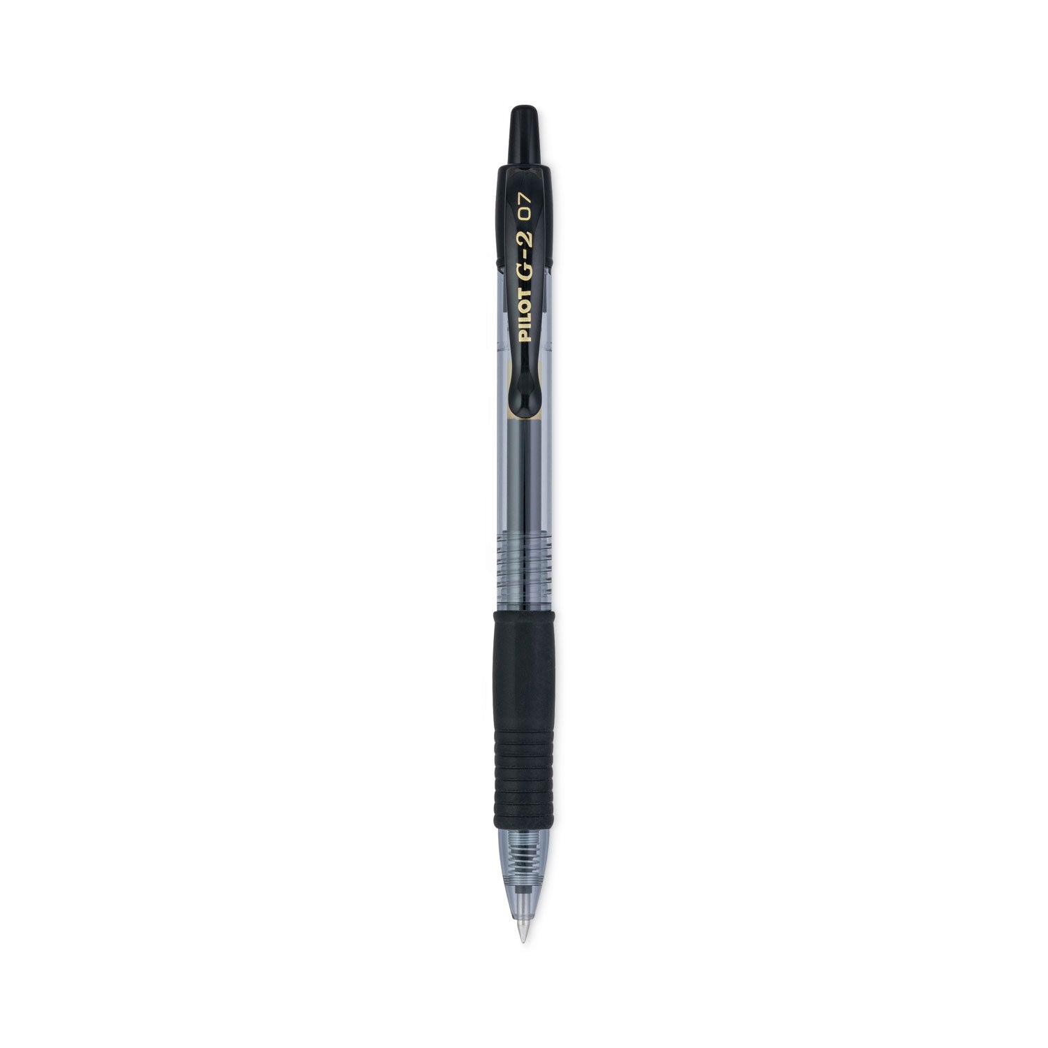 G2 1.0mm Gel Pens - 1 mm Bold Pen Point - Refillable - Retractable - Black Ink - Gel-based - Clear Barrel - 36 / Pack