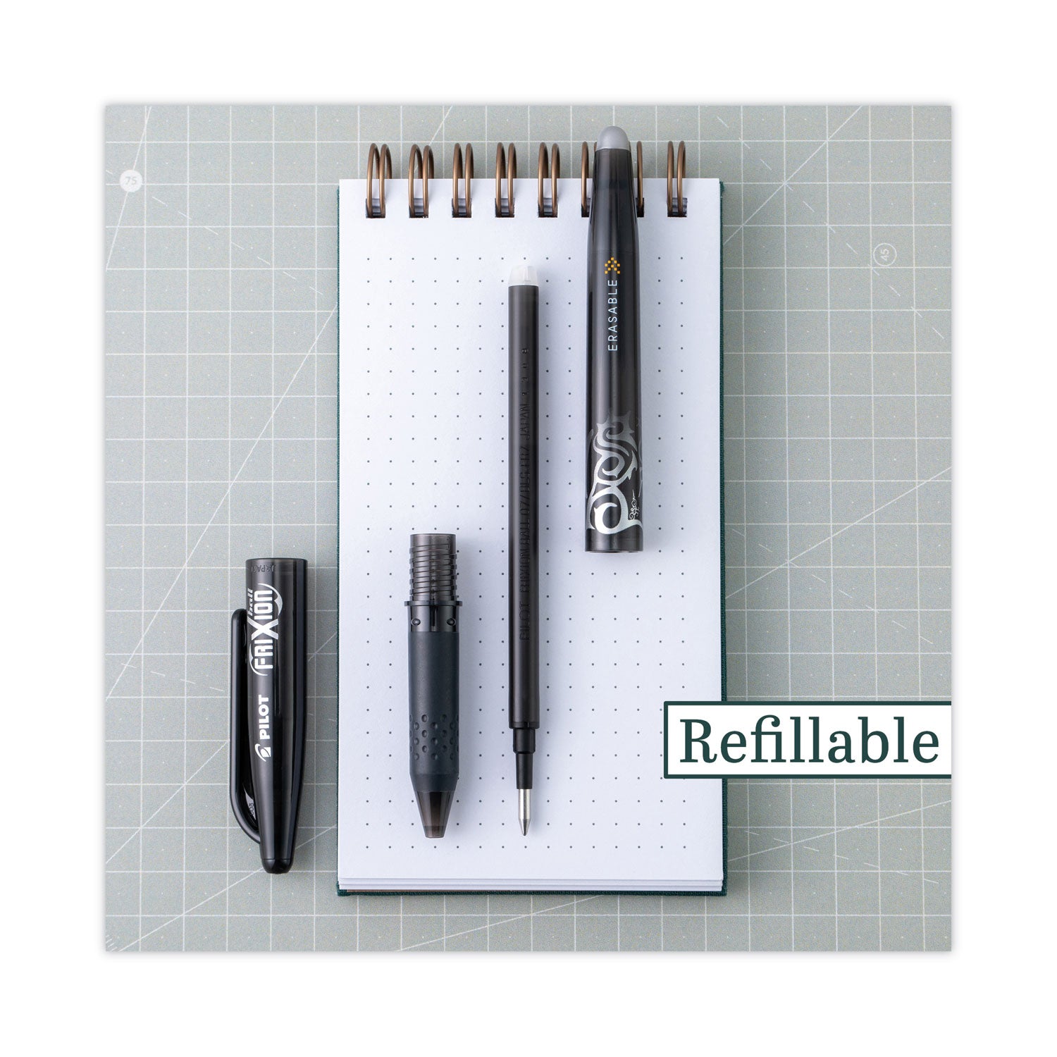 FriXion Gel Pens - 0.7 mm Fine Pen Point - Erasable - Assorted Ink - Gel-based - Document, Writing - 8 / Pack
