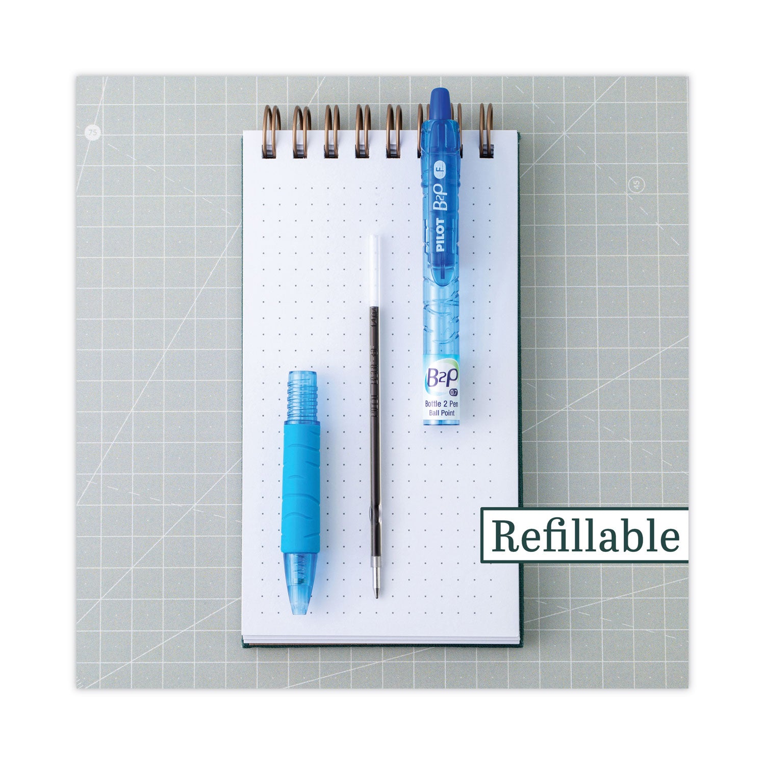 1 mm Medium Pen Point - Retractable - Black, Blue Ink - Assorted Barrel - 36 / Display Box