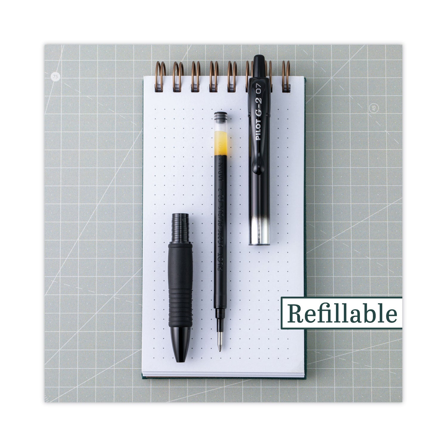 Pilot G2 Premium Gel Ink Pen Refills - 0.70 mm , Fine Point - Blue Ink - Smear Proof - 2 / Pack